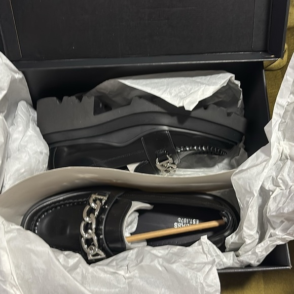 GH Bass Womens Ella chain platform chain lug loafer size 8 - Picture 8 of 9